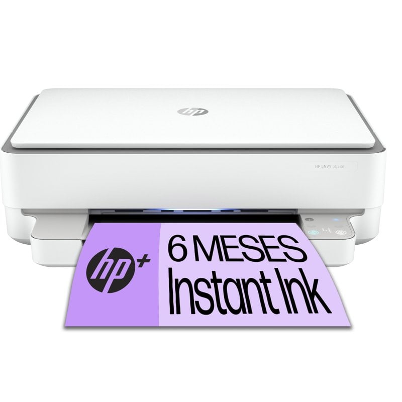 Image of HP ENVY Stampante multifunzione HP 6032e, Colore, Stampante per Abitazioni e piccoli uffici, Stampa, copia, scansione, wireless HP+ idonea a HP Instant Ink stampa da smartphone o tablet