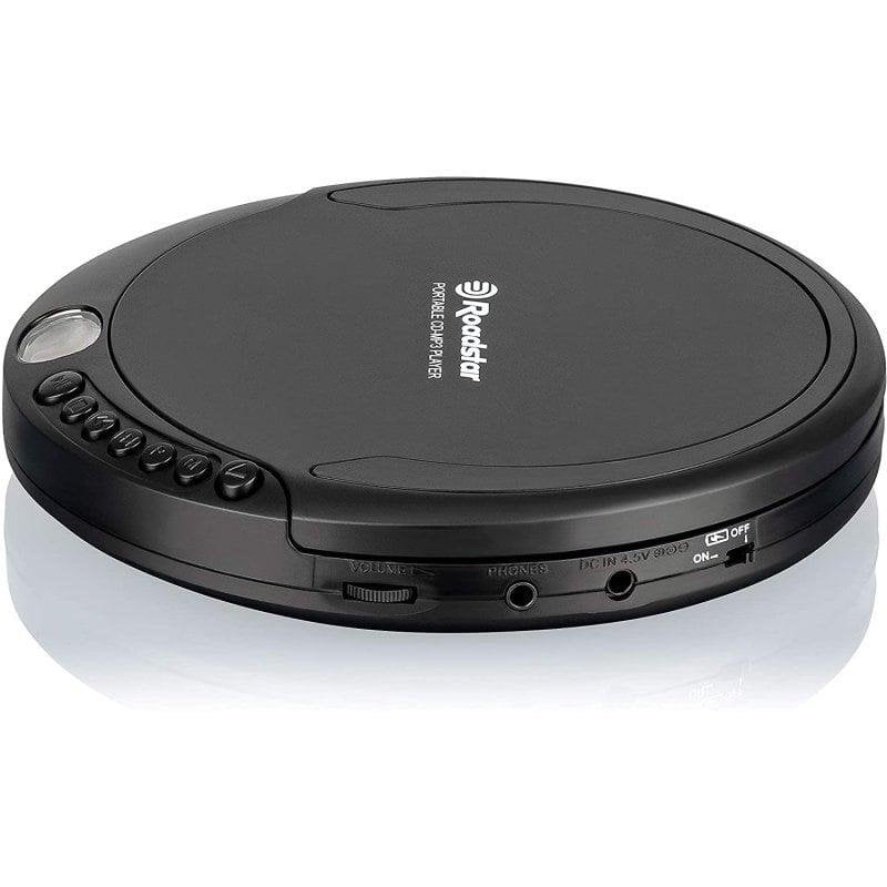 Roadstar Schwarz Tragbarer Cd-Player Pcd-498Mp/Bk Mp3 Lcd Batteriebetrieb