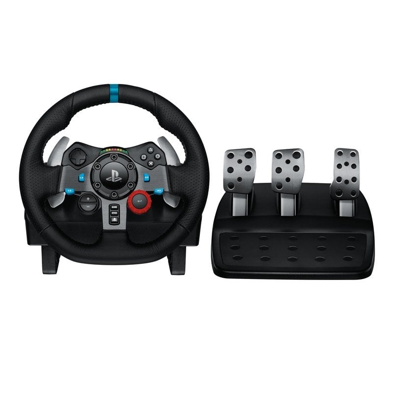 Image of Logitech G Logitech G29 Driving Force Racing Wheel Volante da Corsa, Pedali Regolabili, Ritorno di Forza Reale, Comandi Cambio in Acciaio Inossidabile, Volante in Pelle, Presa EU, per PS5, PS4, PC, Mac - Nero