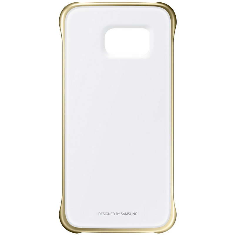 carcasa clear cover samsung para galaxy s7 edge dorado carcasa clear cover samsung para galaxy s7 edge dorado