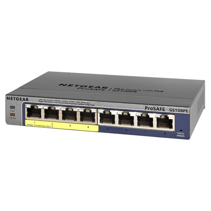 Netgear GS108PE ProSafe Switch 8 Puertos Gigabit