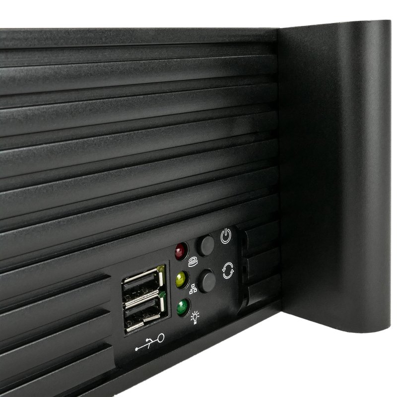RackMatic Cassetta Rack 19″ 1.5U Mini-ITX – Profondità 250mm, 2 Ventole, USB 3.0, Per Server E PC Industriali - 3