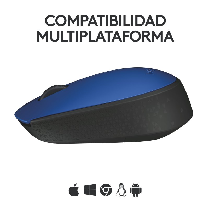 RATON LOGITECH M171 INALAMBRICO AZUL/NEGRO - miniatura 3