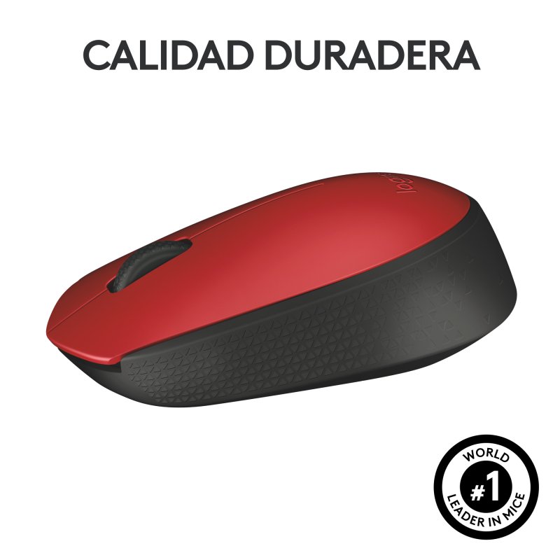 Logitech M171 Ratón Inalámbrico Rojo | PcComponentes.com