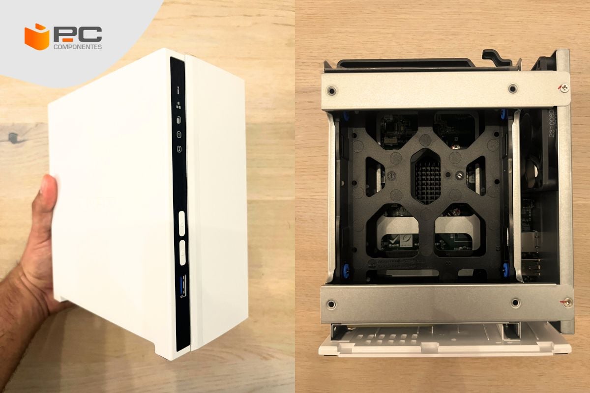 Der NAS QNAP TS-233 von außen und innen Der NAS QNAP TS-233 von außen und innen