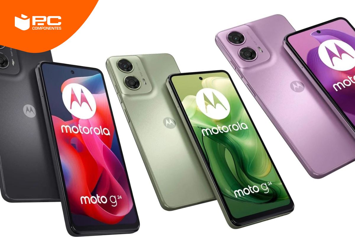 Los tres nuevos motorola G24 listos para su análisis de características