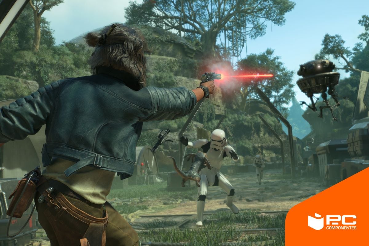 Una imagen del videojuego de Star Wars Outlaws en su lanzamiento