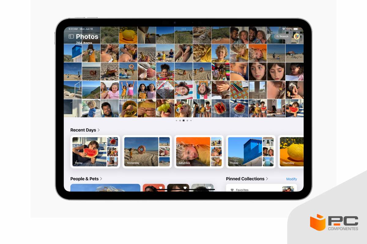 Un primer plano de los iPad compatibles con la nueva IA de Apple Un primer plano de los iPad compatibles con la nueva IA de Apple
