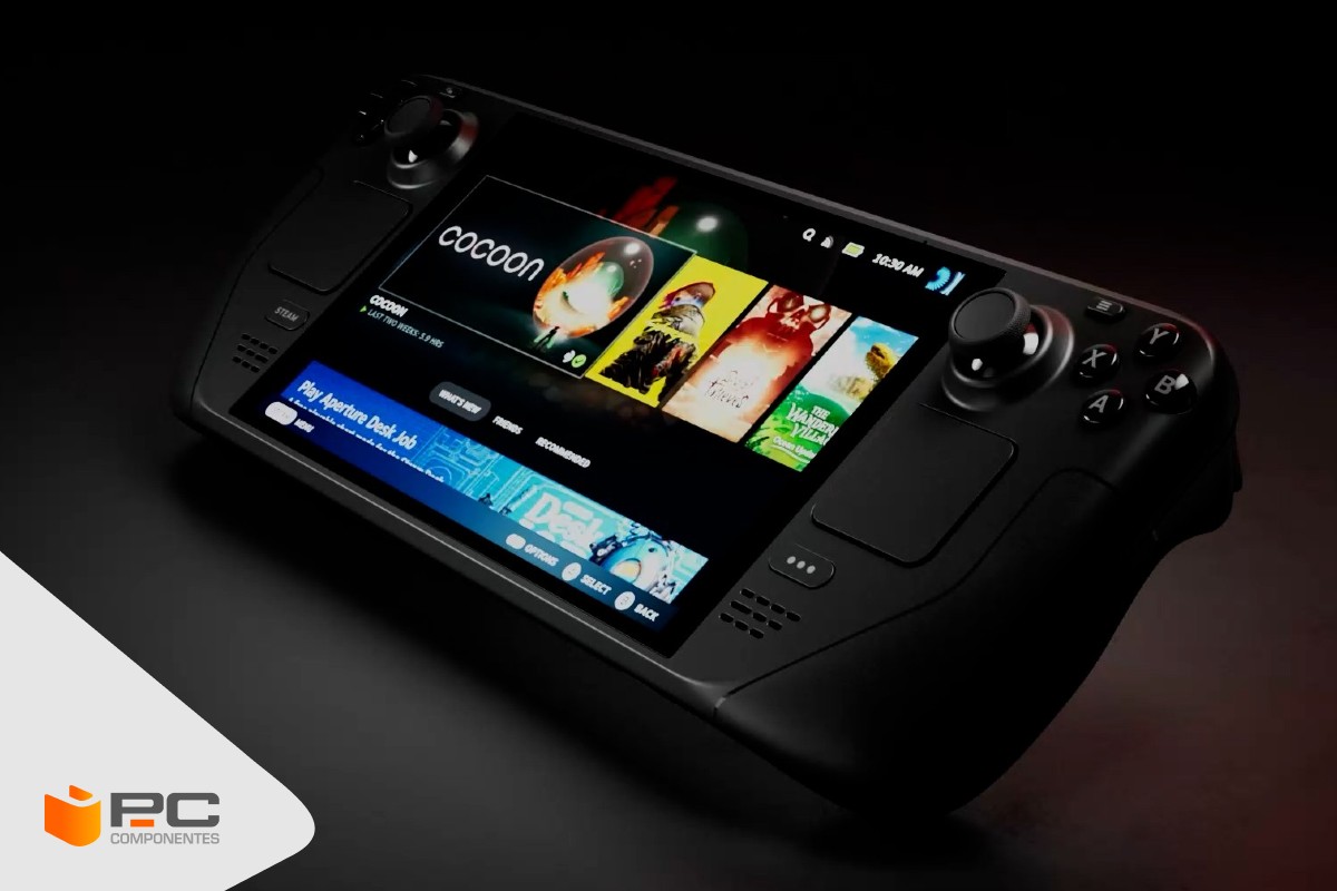 Die Steam Deck mit einer der besten SSDs installiert "PcComponentes"