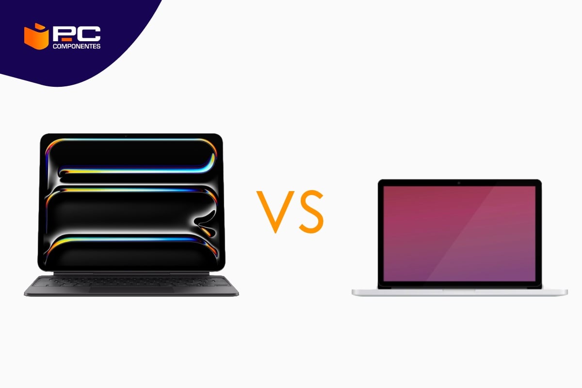 Un Portátil vs iPad Pro 2025 uno al lado del otro