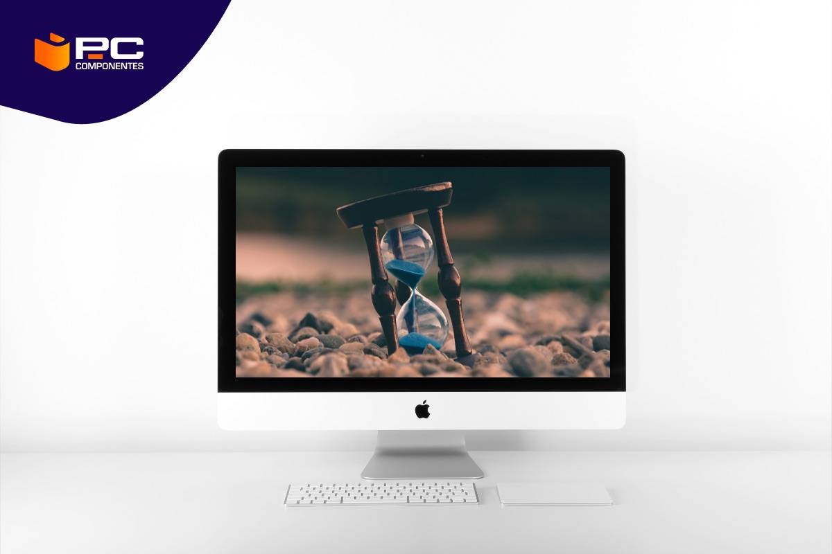 Un ordenador iMac que funciona lento