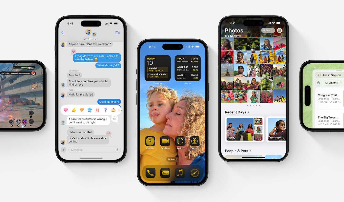La interfaz de iOS 18 vs iOS 17