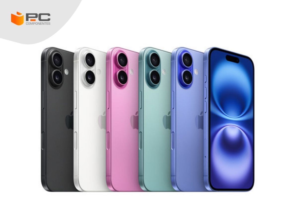 Todos os iPhone 16 Plus em diferentes cores Todos os iPhone 16 Plus em diferentes cores