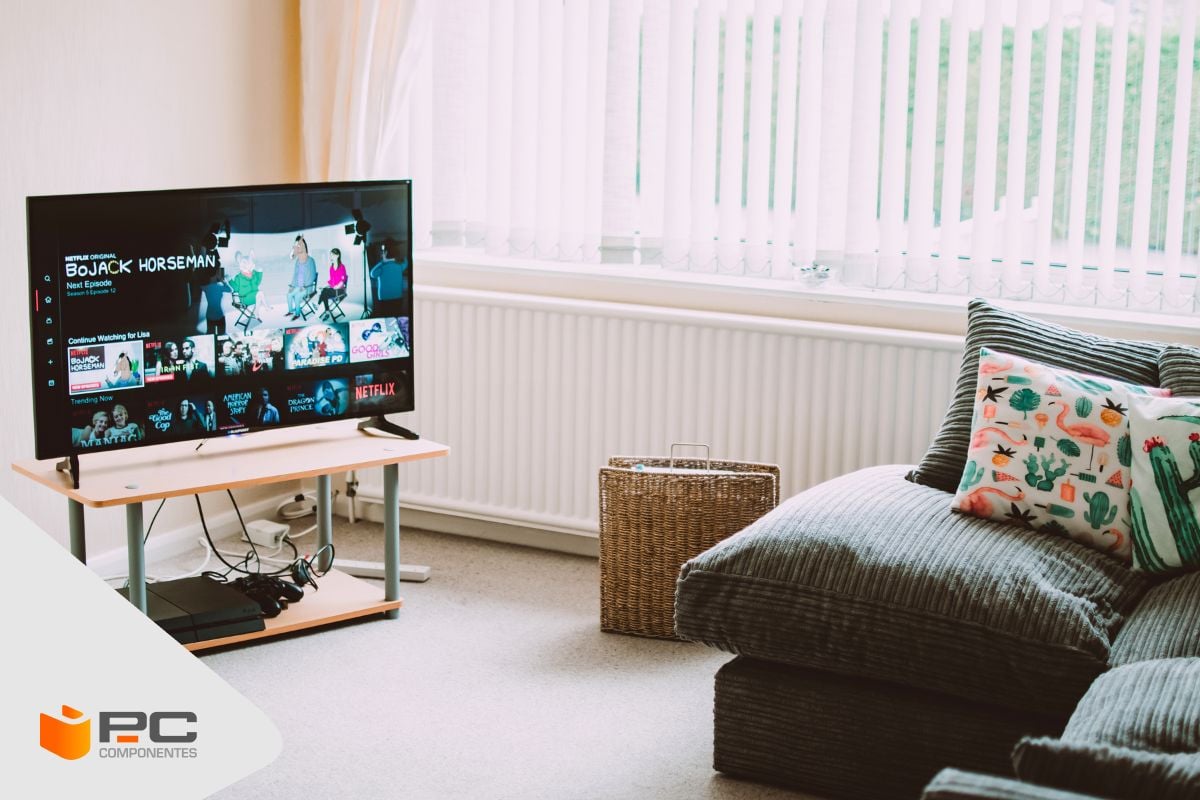 Una smart tv con bluetooth