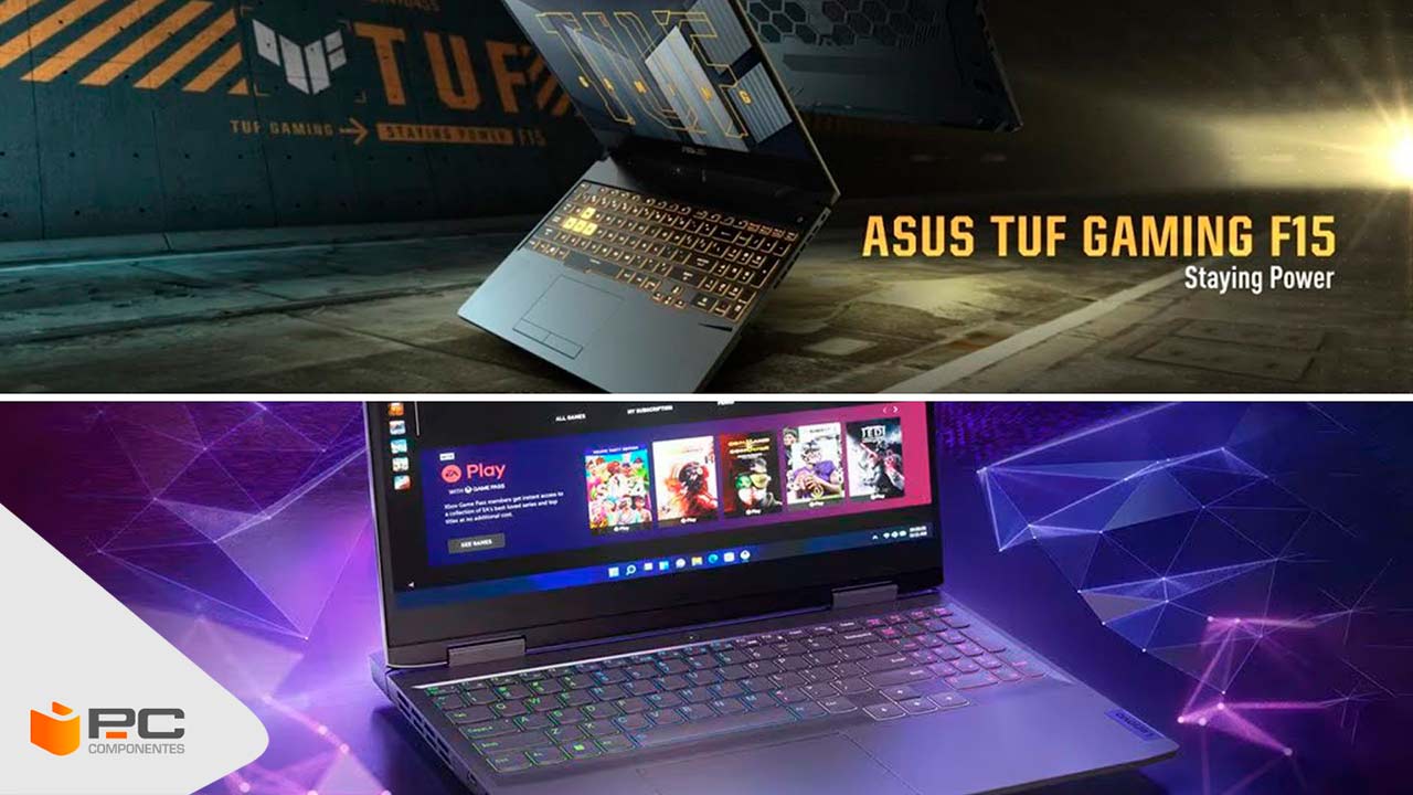 Dos portátiles Lenovo LOQ o ASUS TUF