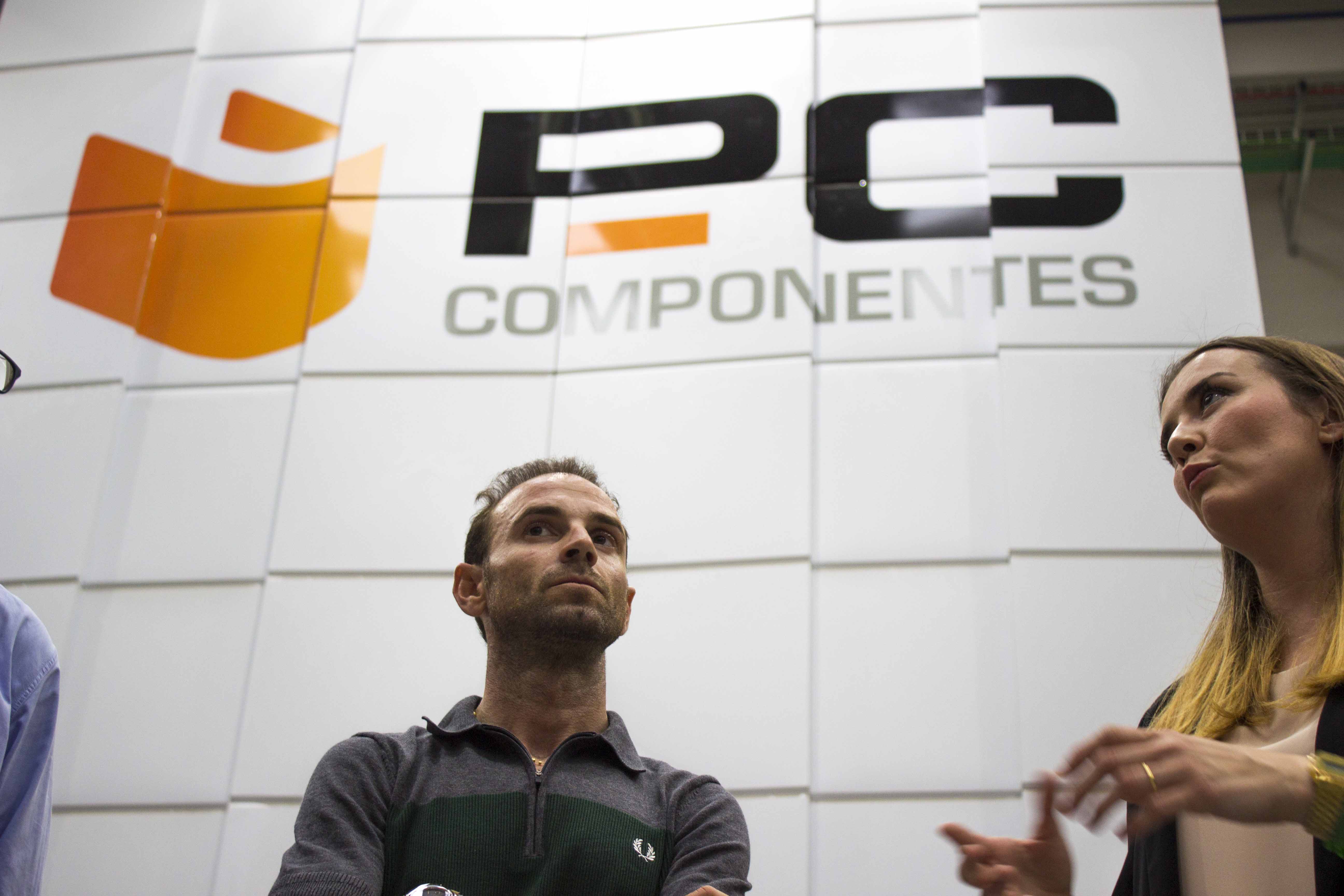Alejandro Valverde y PcComponentes