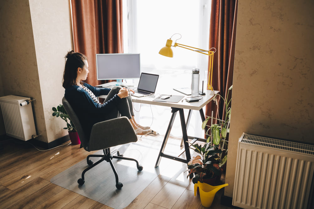 espacio de trabajo cómodo