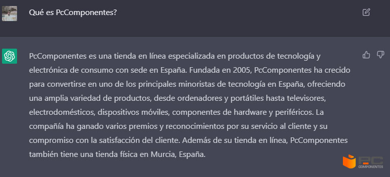 pccomponentes chatgpt