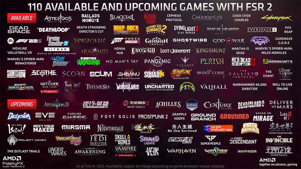 amd fsr 2 juegos