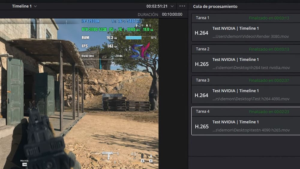 tiempos de renderizado