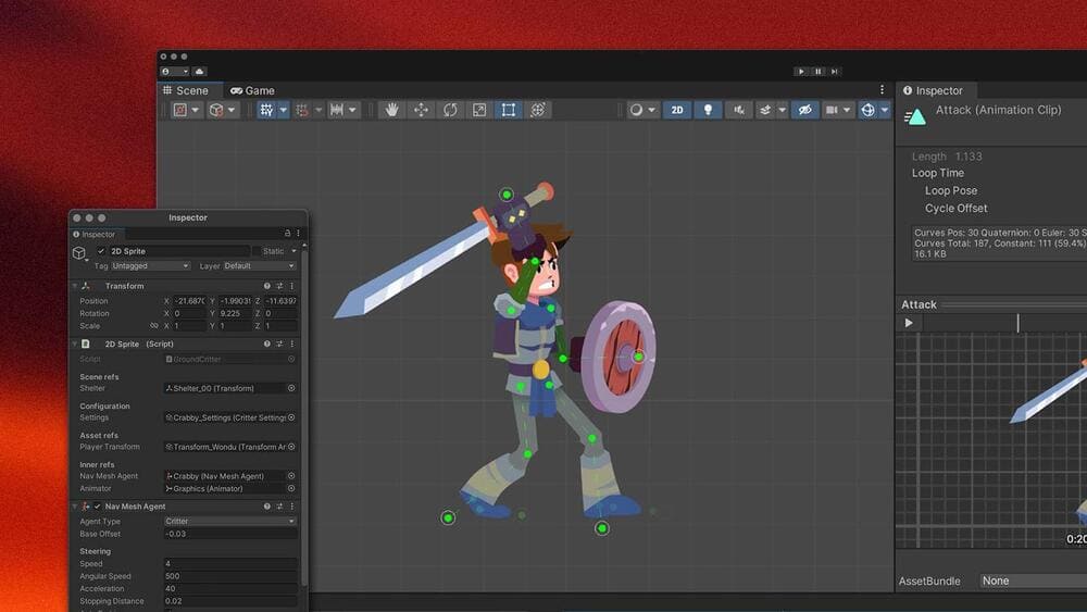 animación con Unity