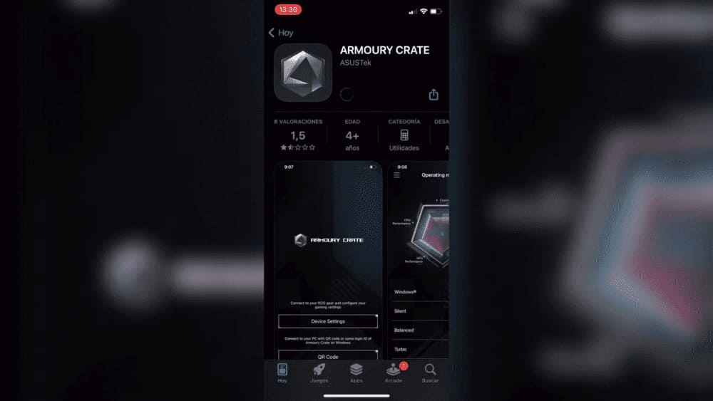 app auriculares Asus ROG