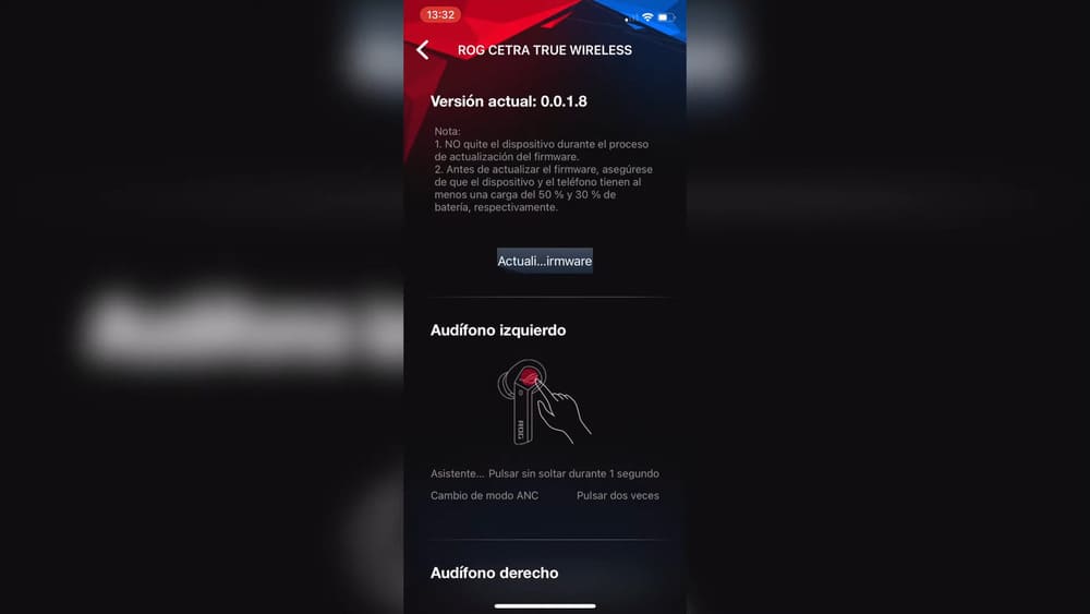 app para auriculares Asus ROG