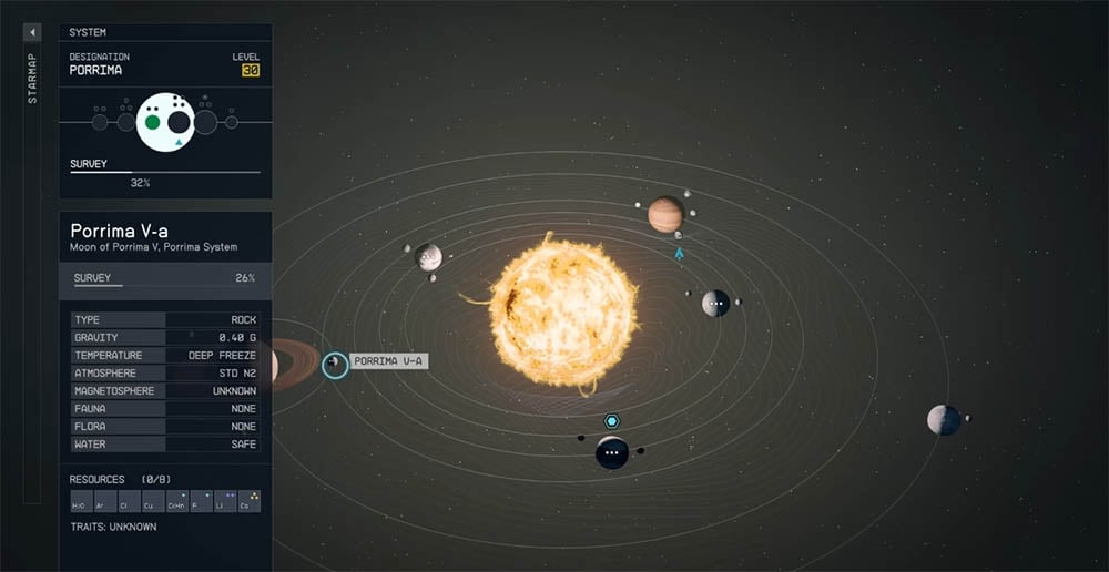 mapa starfield