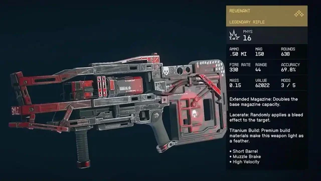Revenant, arma de Starfield