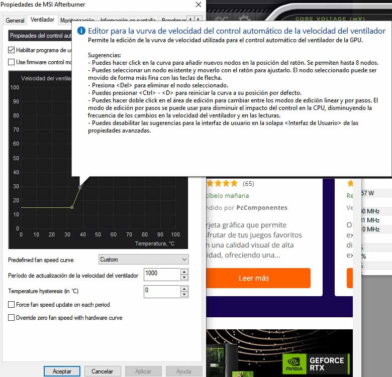 msi afterburner monitorización
