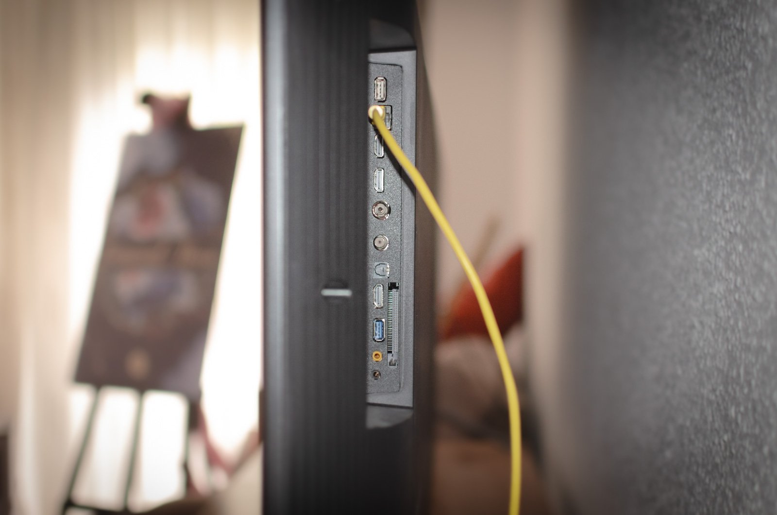 Panel de conexiones del televisor