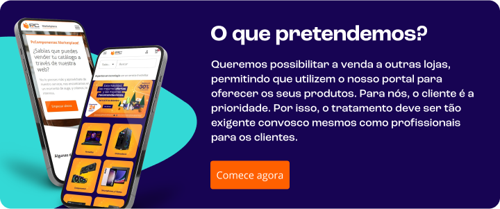 Queremos possibilitar a venda a outras lojas, permitindo que utilizem o nosso portal para oferecer os seus produtos. Para nós, o cliente é a prioridade. Por isso, o tratamento deve ser tão exigente convosco mesmos como profissionais para os clientes.