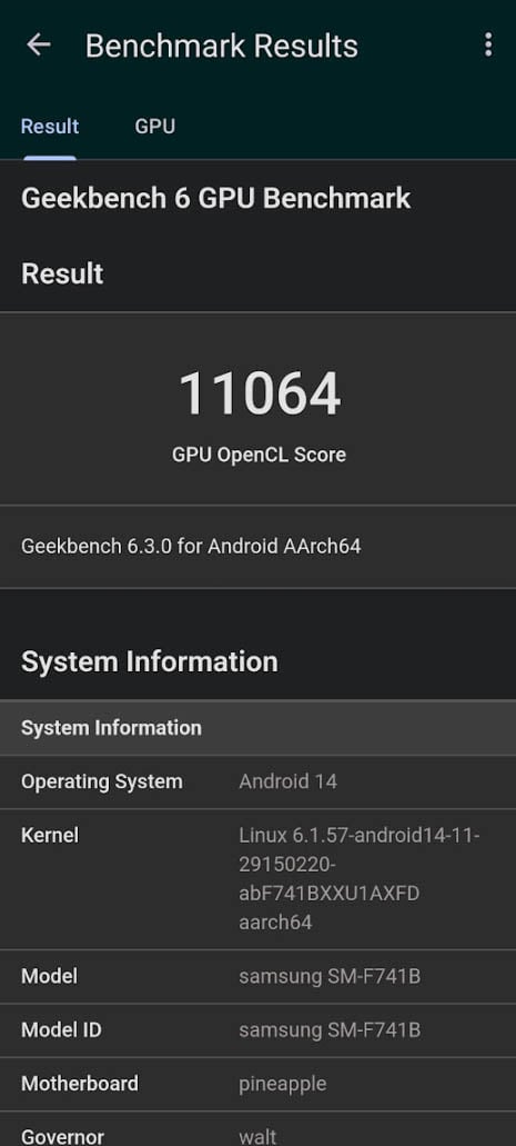 samsung galaxy z flip 6 benchmark