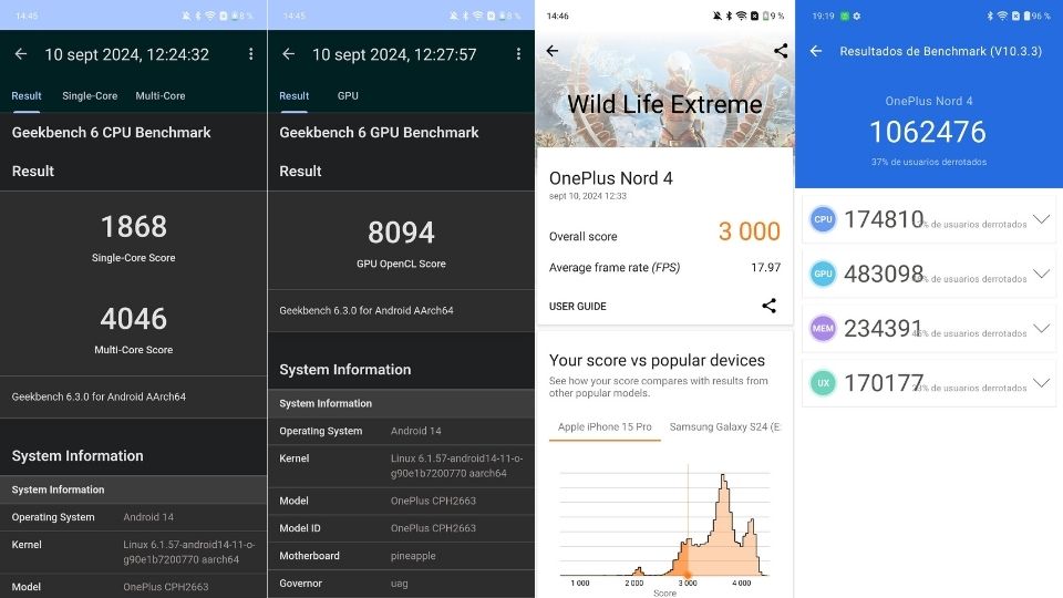 rendimiento oneplus nord 4