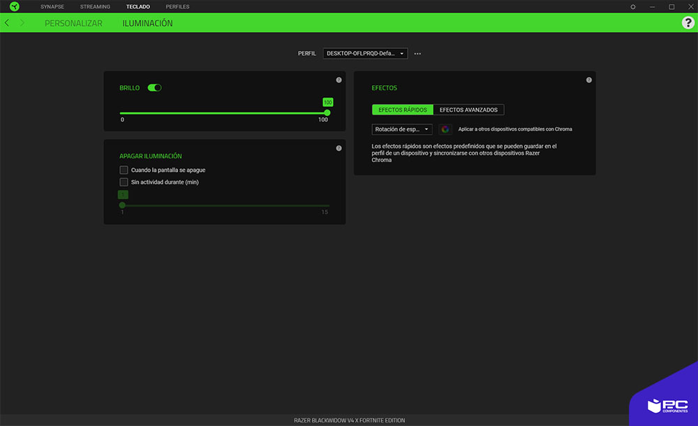 review Razer Blackwidow V4 X Fortnite 