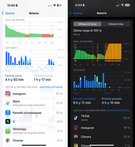iPhone 16 vs 16 Pro batería