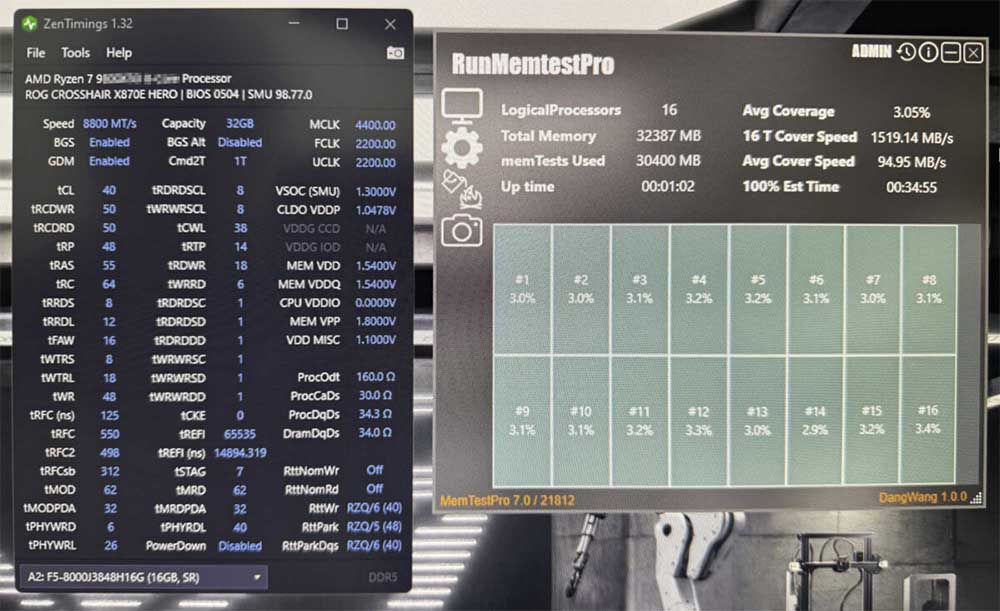ryzen 7 9800x3d ram