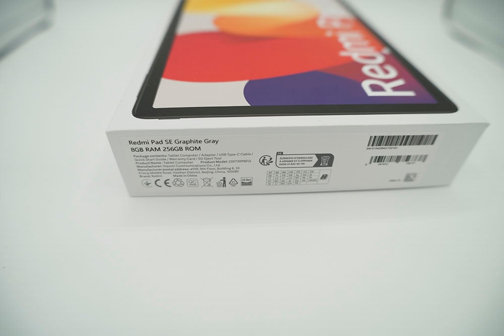 unboxing Xiaomi Redmi Pad SE