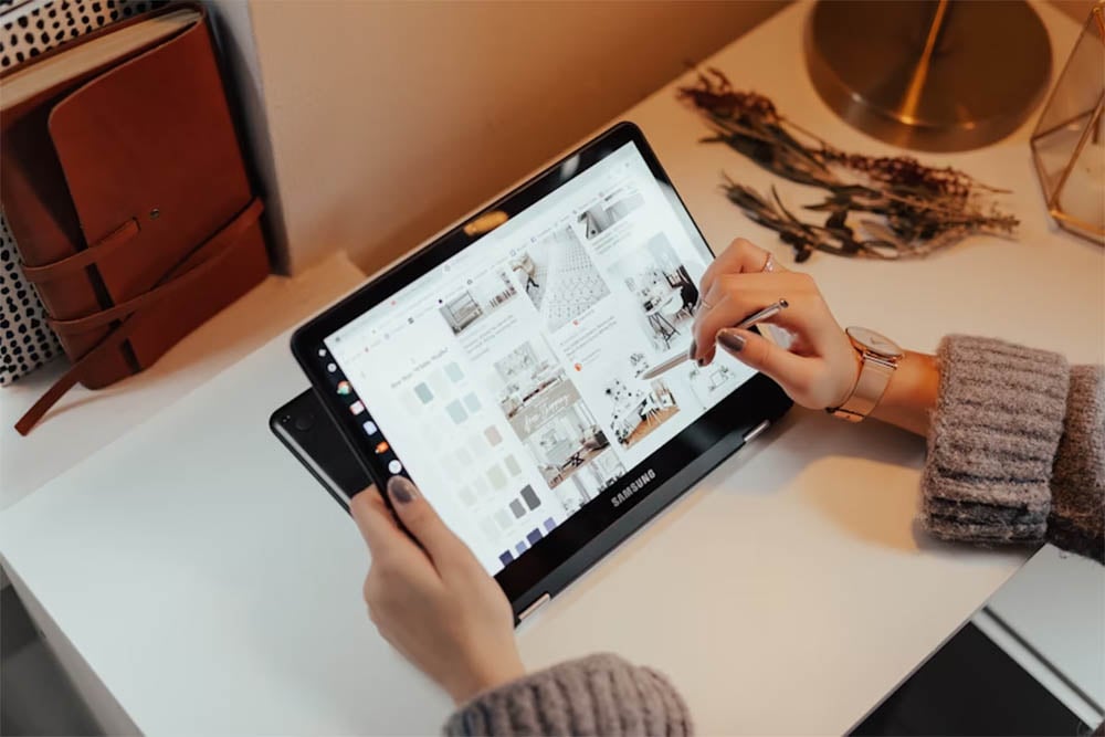 trabajar con tablet