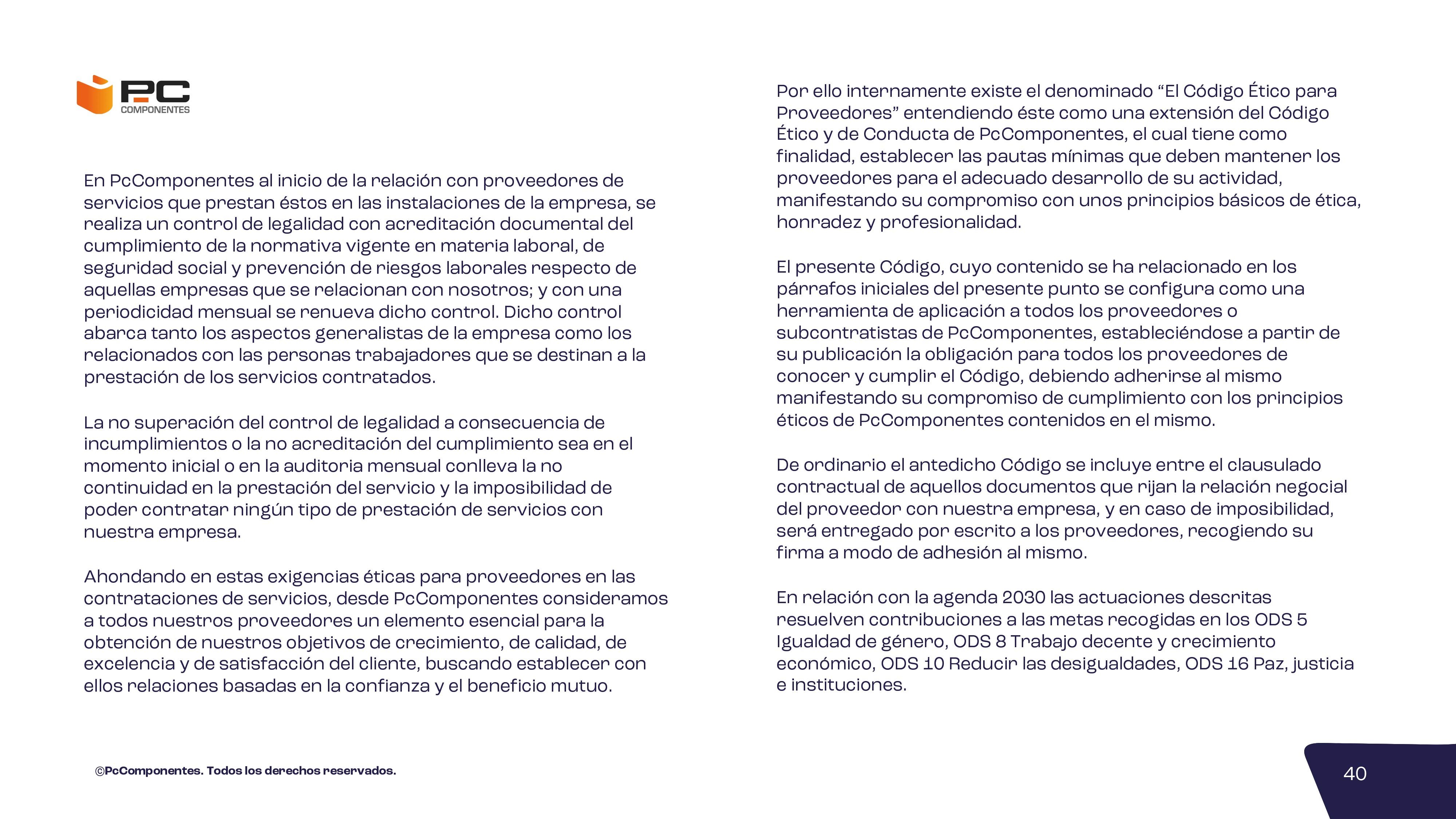 Informe no financiero 2023