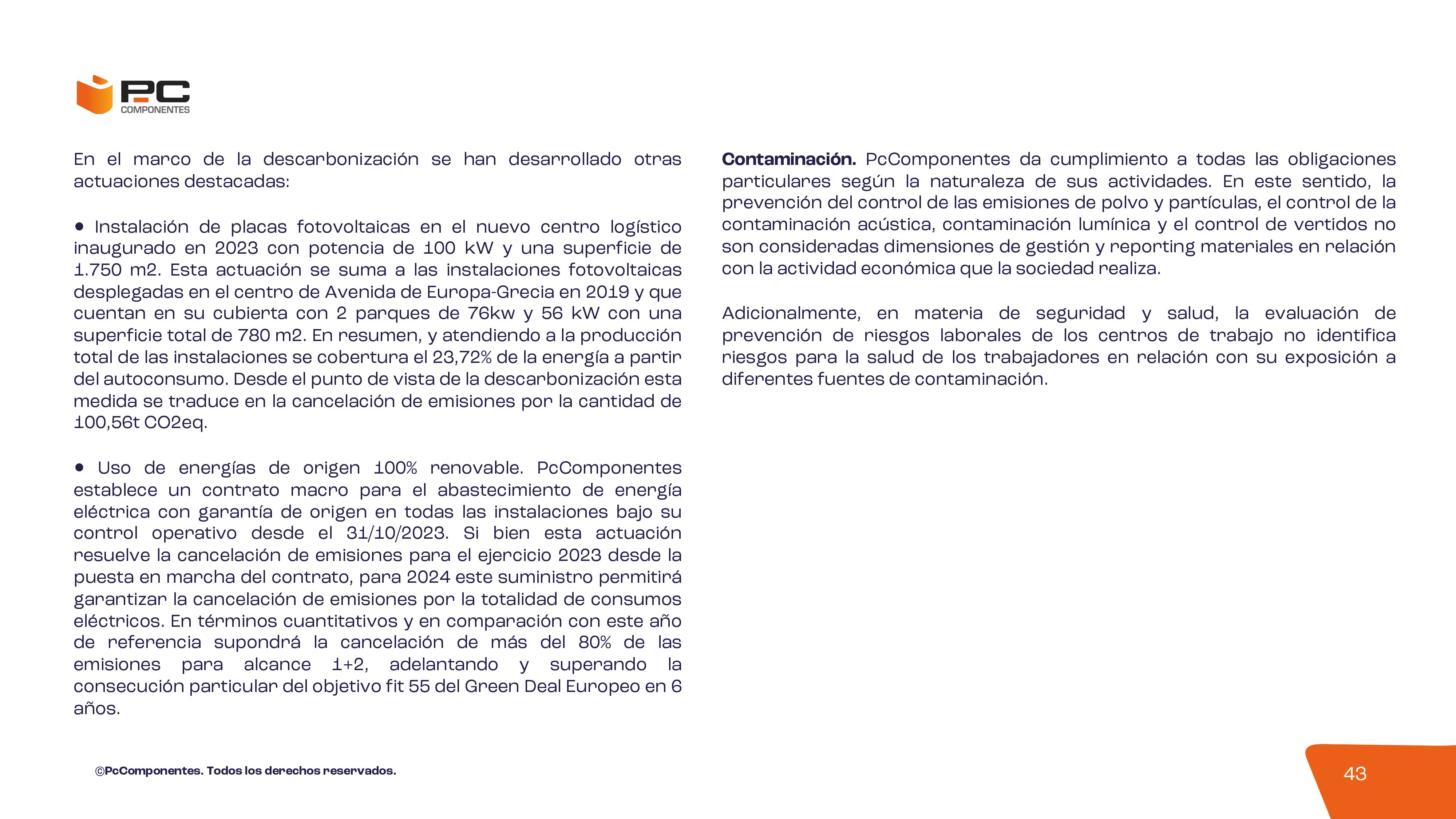 Informe no financiero 2023