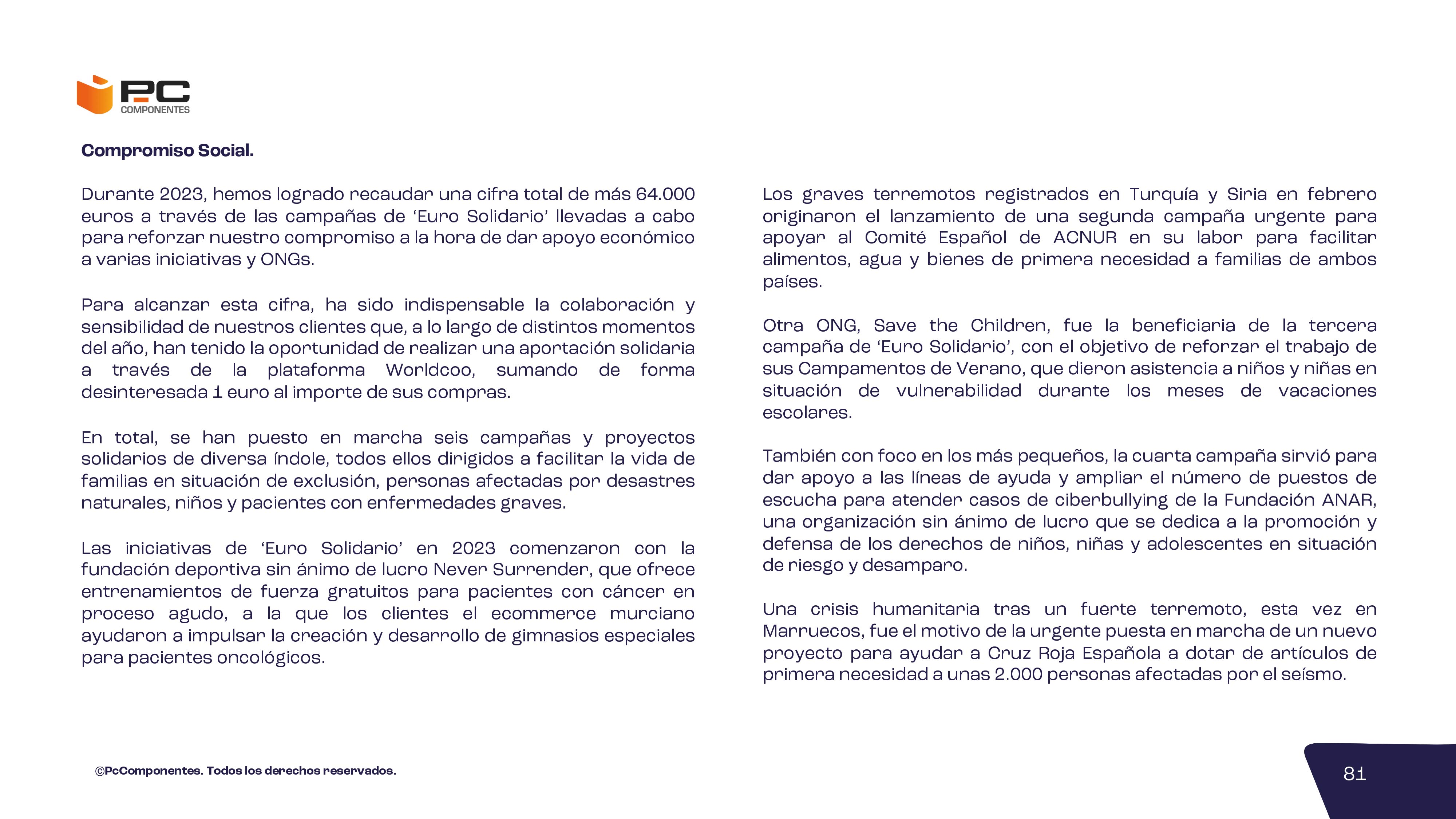 Informe no financiero 2023