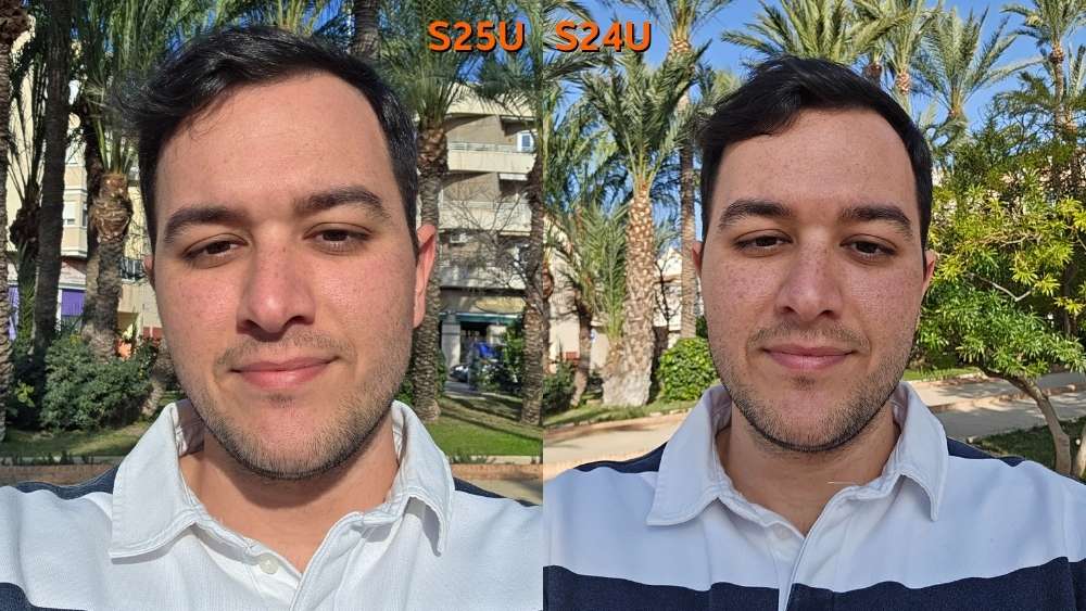 S24 vs S25 Ultra selfie