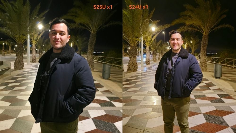 S24 ultra vs S25 Ultra fotos noche