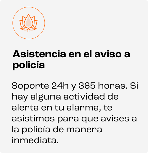 Asistencia en aviso a policía