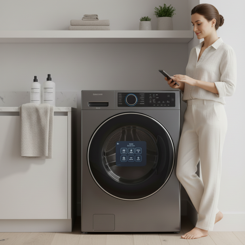 Máquinas de lavar roupa inteligentes