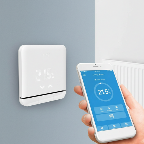 App móvil de control de termostato inteligente