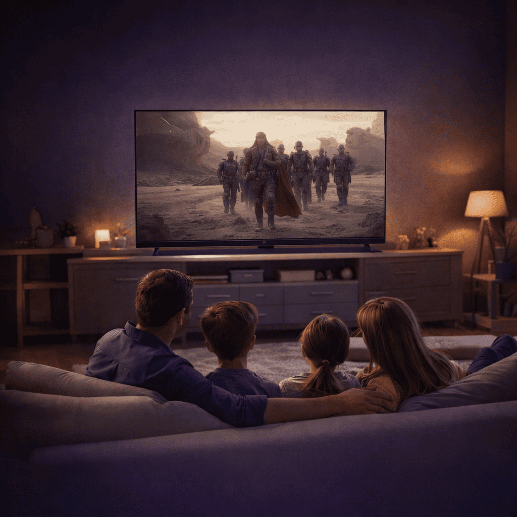 webOS Hub-Oberfläche mit Apps