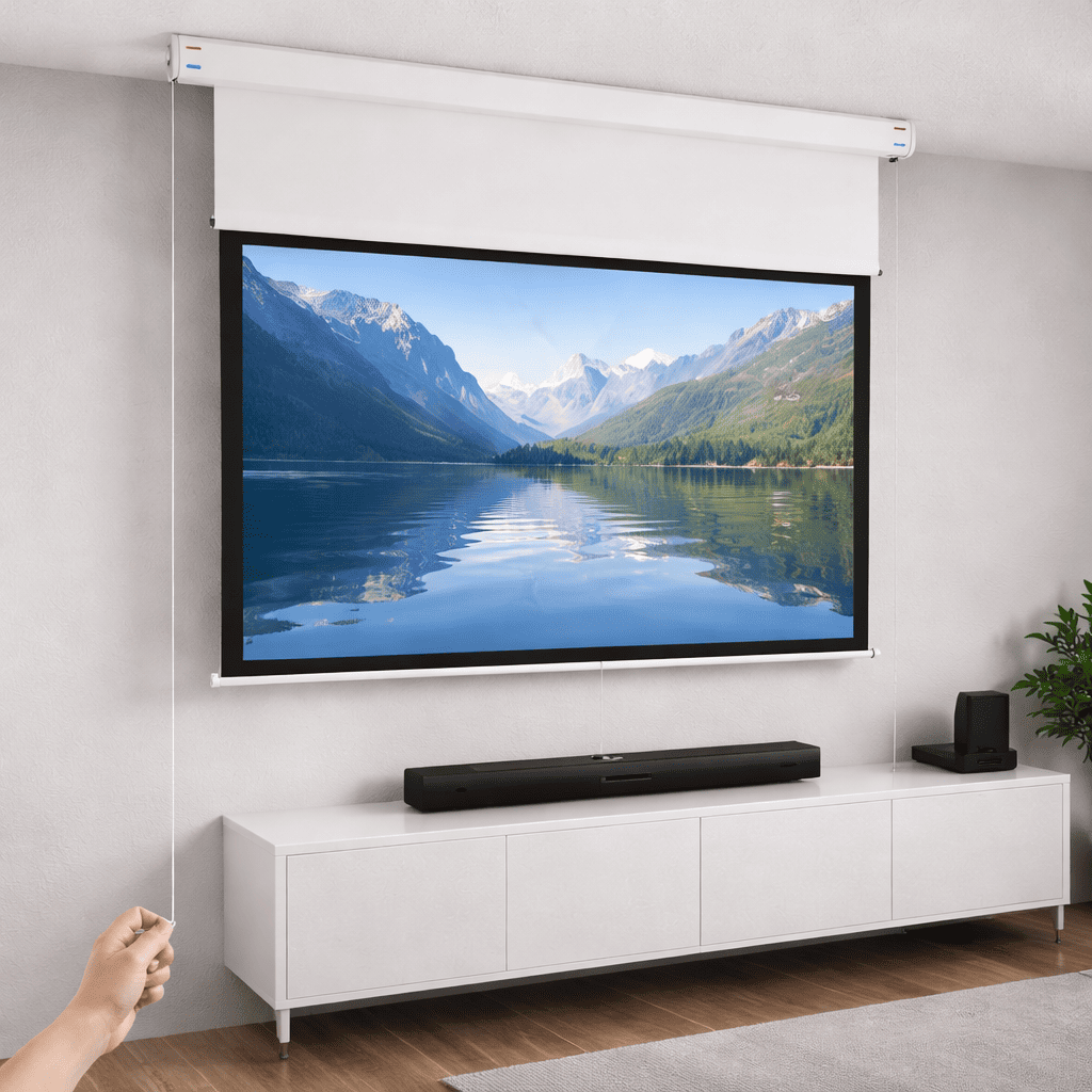 Pantalla enrollable manual