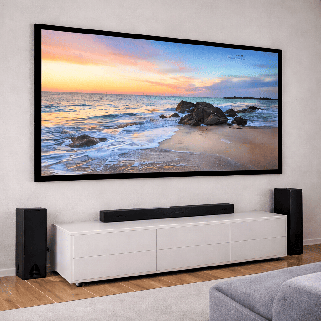 Pantalla fija en marco